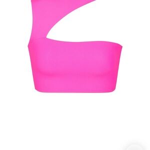 SKIMS NWOT Fits Everybody Cut Out Pink Crop Top Large